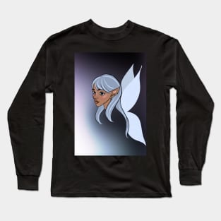 pale blue edgy fairy Long Sleeve T-Shirt